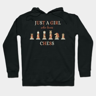 Just A Girl Who Loves Chess Hoodie